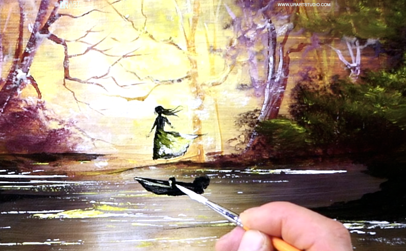 Magical Moments in Art: Exploring the Enchanting World of Girl in a Magical Landscape by urartstudio.com