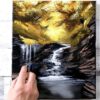 Little Waterfall | Autumn Landscape | Acrylic Painting Challenge for Beginners | Abstract4