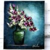 Abstract Flowers in Green Vase | Easy Acrylic Painting for Beginners | Step by step ART Tutorial