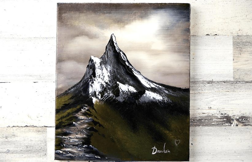 Mountain Path, step by step acrylic painting tutorial (members only)