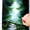 SUNSHINE in Deep Green Forest | Easy Acrylic Painting for Beginners | Abstract LANDSCAPE ART