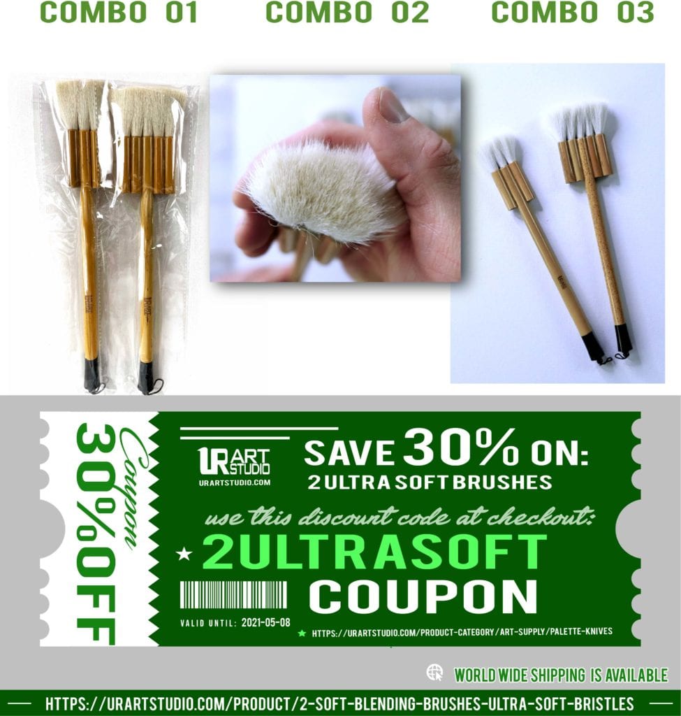 2 ULTRA SOFT PAINT BRUSHES 30% DISCOUNT COUPON