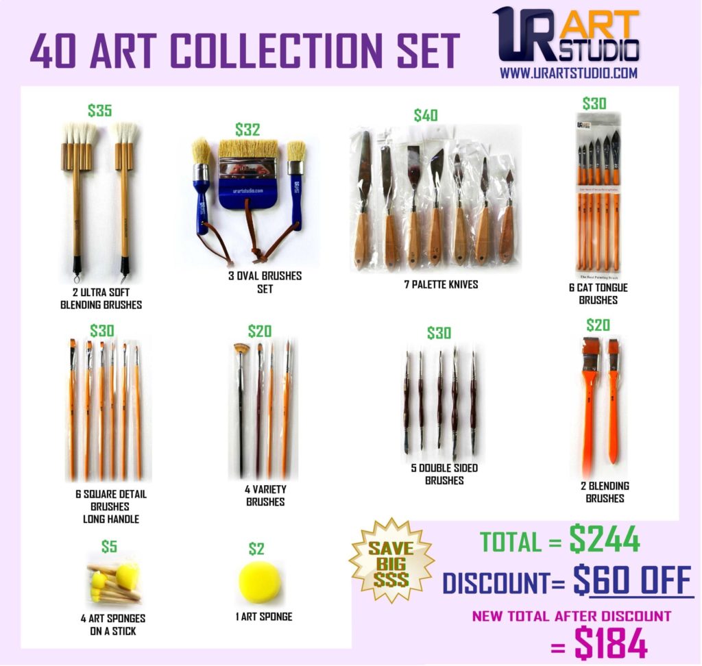 40 art collection set