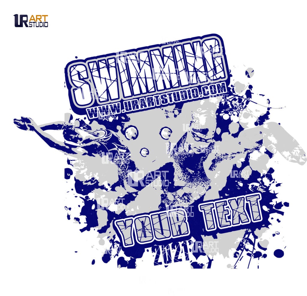 SWIMMING DOWNLOADABLE VECTOR LOGO BACKGROUND 1 02