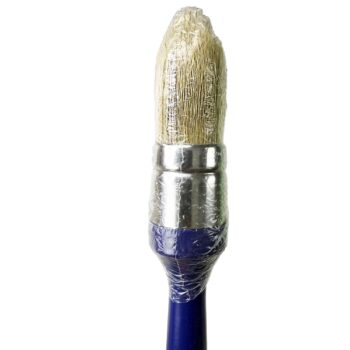blue pointed oval brush