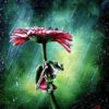 flower and frog, acrylic paintingfree online art video tutorial