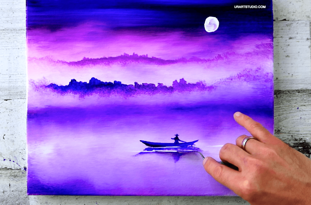Boat In the Fog | Exclusive Step by Step Painting Demo | by Peter Dranitsin 2