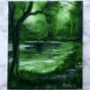LITTLE POND ACRYLIC PAINTING