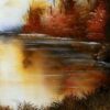 warm autumn day by Dranitsin oval brush painting techniques 02