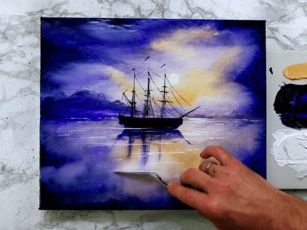 https://urartstudio.com/wp-content/uploads/2022/02/sailing-ship-in-moonlight-oval-brush-painting-technique-01.png