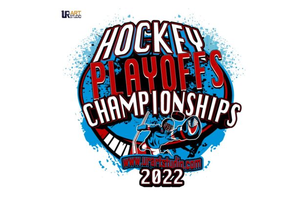 HOCKEY PLAYOFFS CHAMPIONSHIPS DOWNLOADABLE VECTOR LOGO DESIGN FOR PRINT 2022