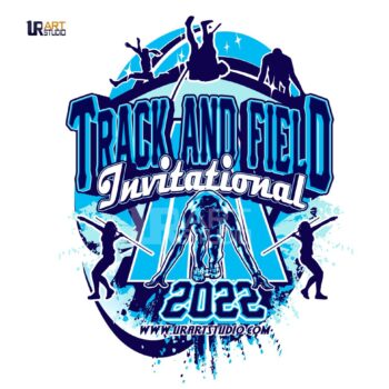 TRACK AND FIELD INVITATIONAL 2022 LOGO DESIGN FOR PRINT