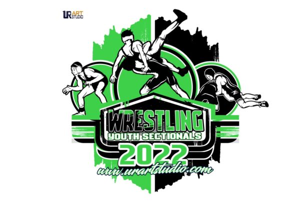 WRESTLING YOUTH SECTIONS PRINTABLE VECTOR LOGO DESIGN 2022