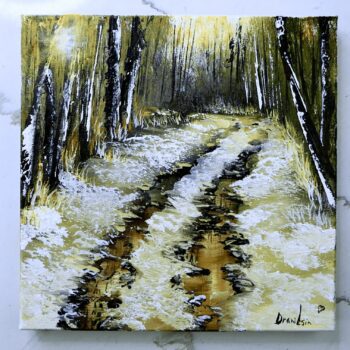 country road in sunshine painting 5