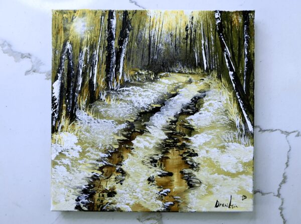 country road in sunshine painting 5