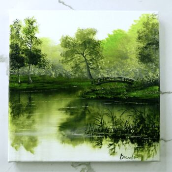 Green Landscape Painting