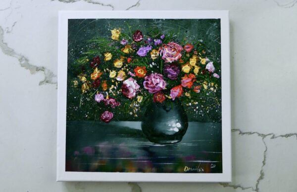 vase and flowers painting 7