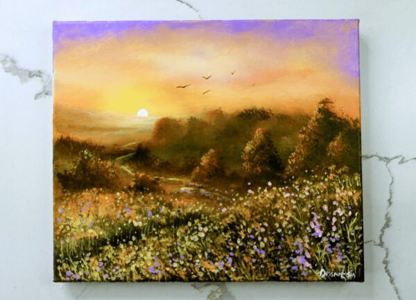 road to sunset painting 1