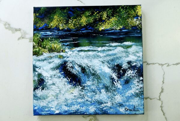 turbulent stream painting 2