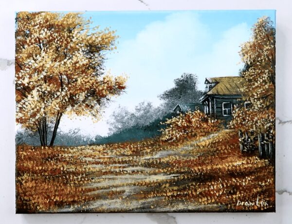 autumn leaves landscape painting 2