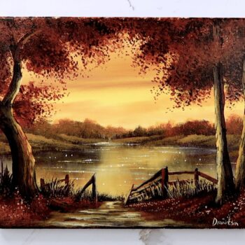 gateway to paradise acrylic landscape painting 2