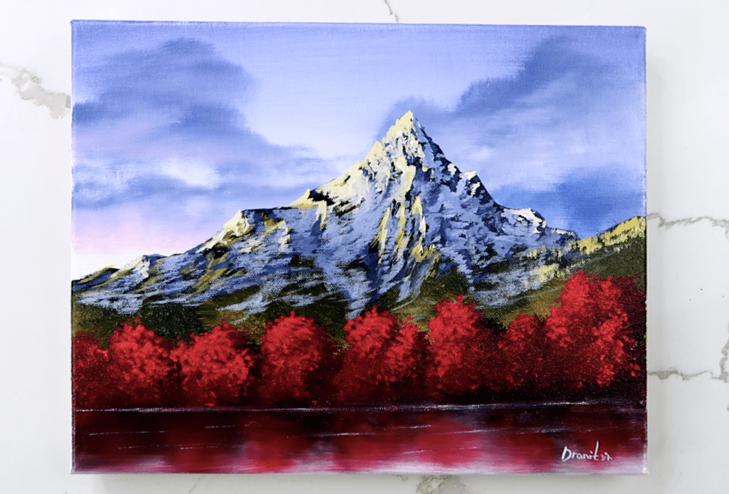 tall mountain landscape painting 3