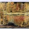 yellow landscape black canvas painting 2