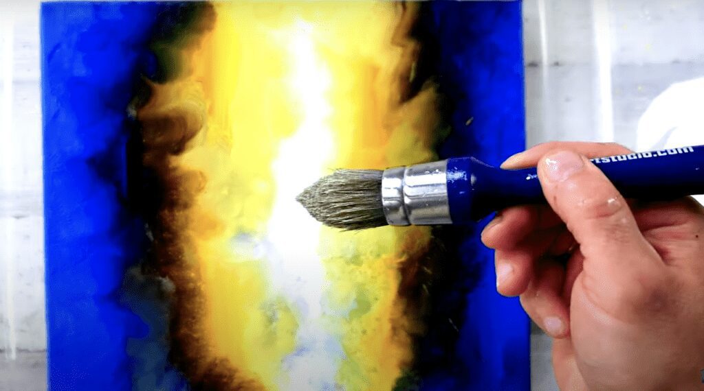 plastic wrap water splash acrylic effect painting tips for beginners 1