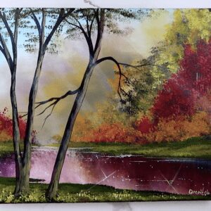 another beautiful day acrylic landscape painting 3