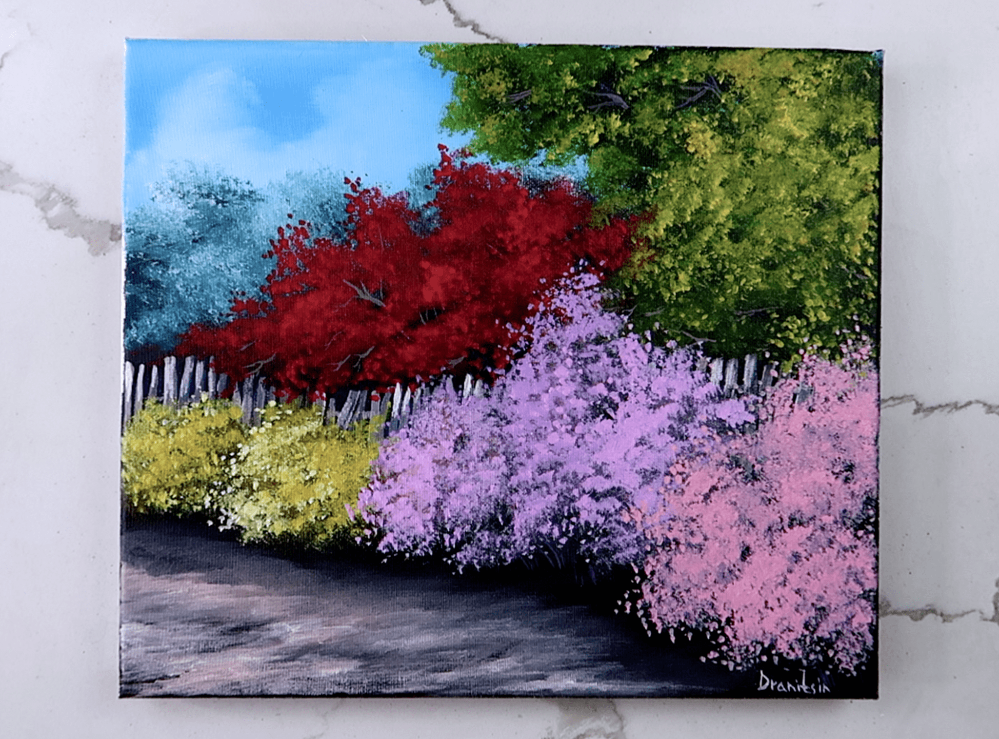 color-of-desire acrylic landscape painting