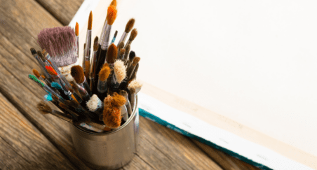 NEW 6PC FILBERT PAINT BRUSHES