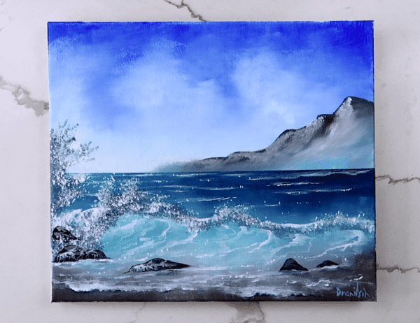 Arctic wave ACRYLIC SEASCAPE PAINTING