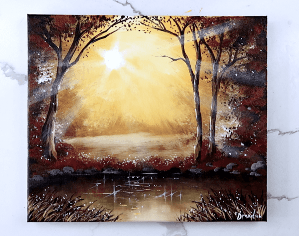 blinding light ACRYLIC LANDSCAPE PAINTING