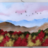 AUTUM MOUNTAIN RANGE 1original art