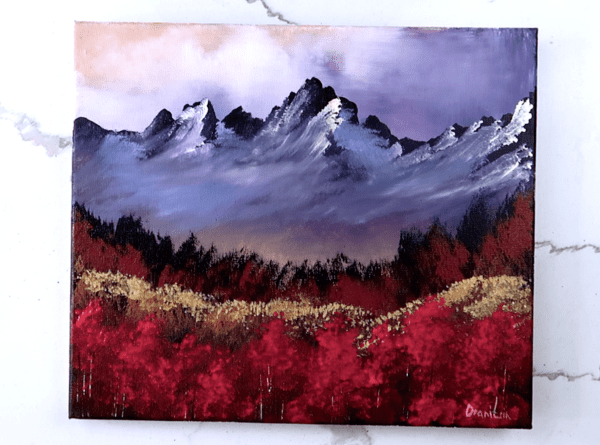 MOUNTAIN AUTUMN RAVENE ORIGINAL ART