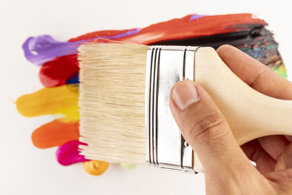 BLENDING WITH A WET BRUSH