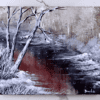 WINTER LANDSCAPE ORIGINAL ART