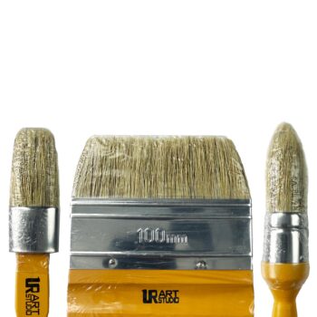 3 OVAL BRUSHES ORANGE