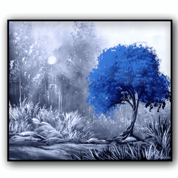 original acrylic landscape painting by urartstudio