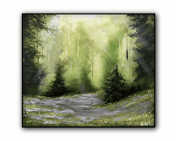DEEP FOREST PATH IN SUNSHINE