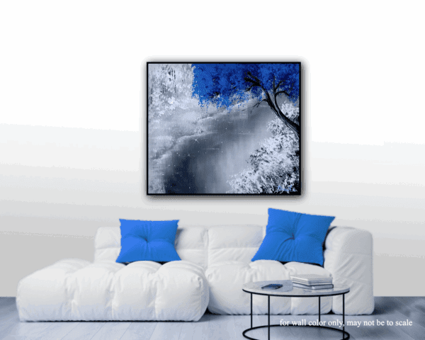 BLUE TREE & WHITE SNOW - Image 6