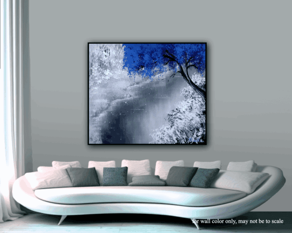 BLUE TREE & WHITE SNOW - Image 5