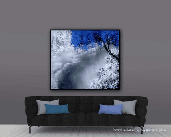 BLUE TREE & WHITE SNOW - Image 4