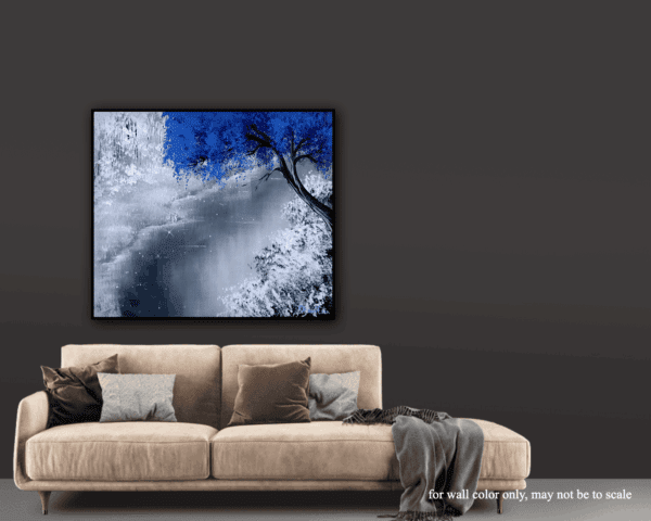 BLUE TREE & WHITE SNOW - Image 3