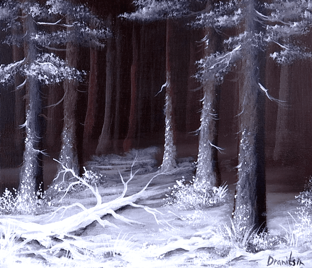deep forest winter landscape by urartstudio.com 3