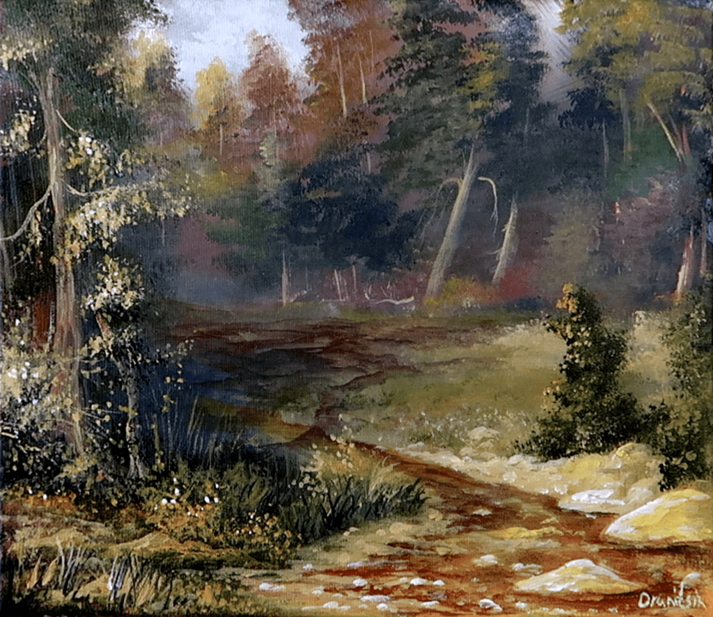 Painting a Peaceful Stream in Sunlight | Acrylics