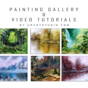 ART GALLERY and PAINTING TUTORIALS