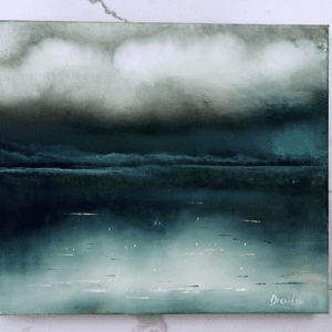 rain cloud acrylic landscape painting by urartstudio.com 2