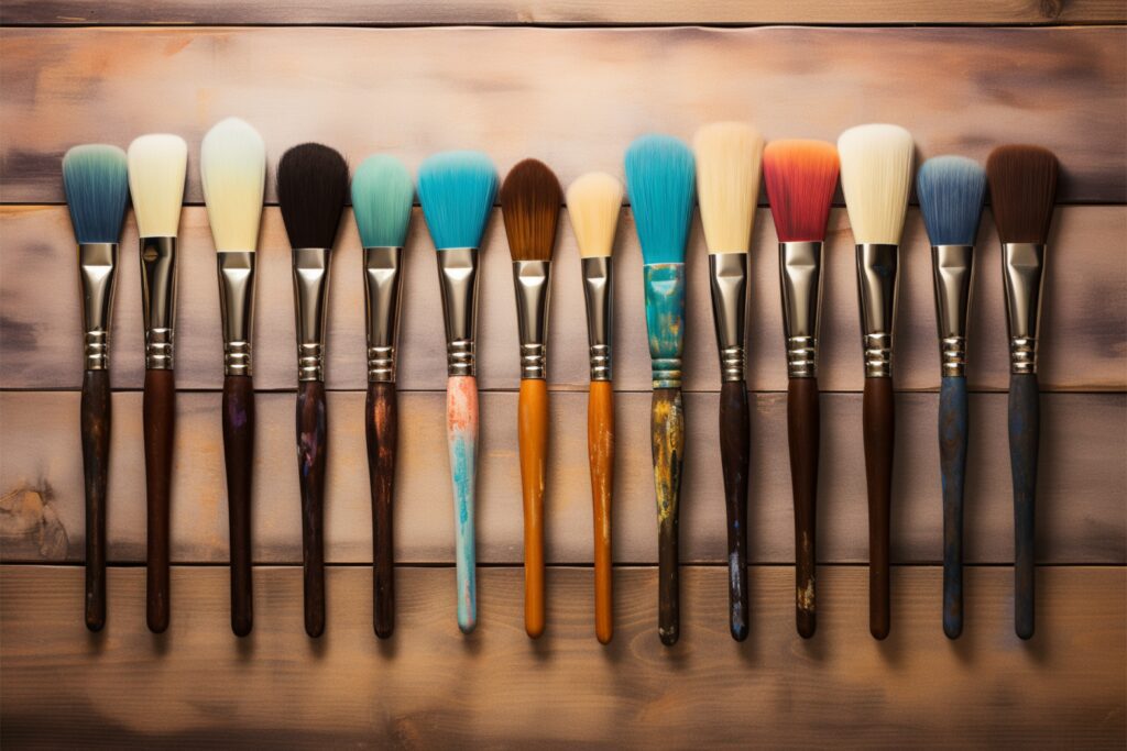 Weighing In: Natural vs. Synthetic Brushes in Acrylic Artistry