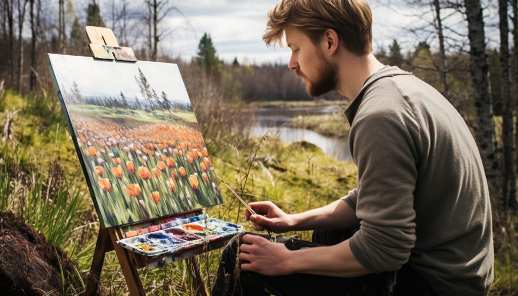 The Symphony of Seasons: Capturing Nature’s Rhythms in Acrylic Landscape Painting